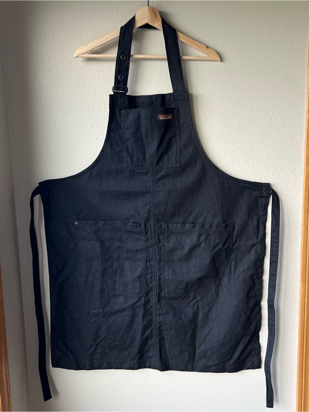 Patagonia Worn Wear Work Apron Adult OS Ink Black Hemp Canvas Carpenter Shop